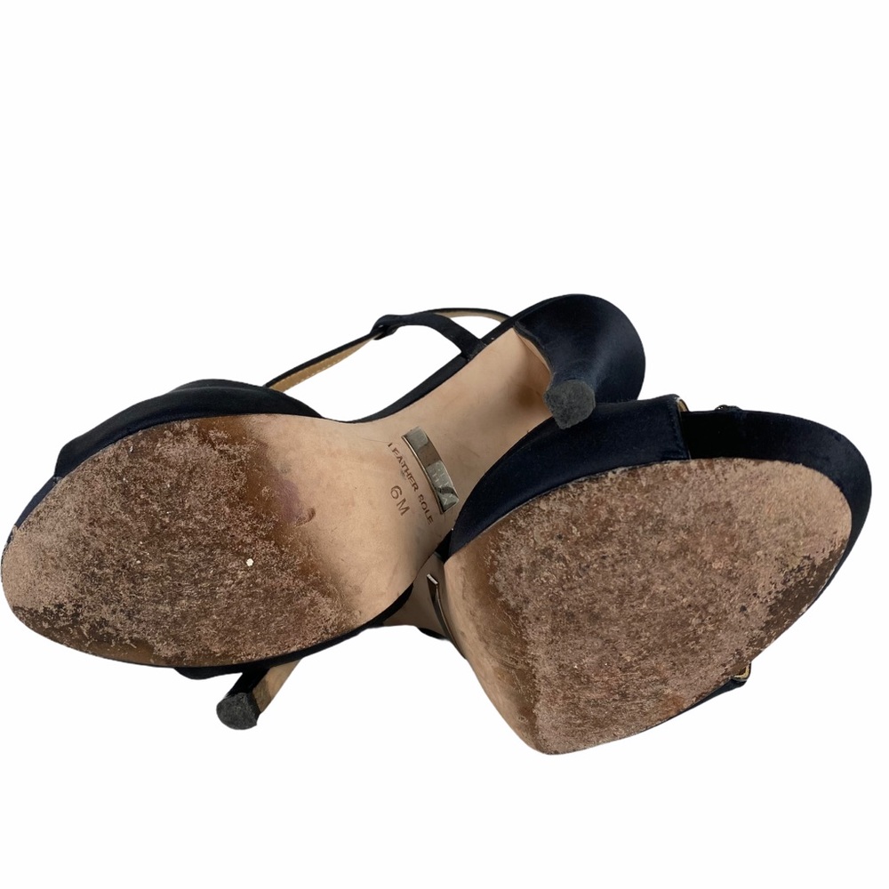 Badgley Mischka Black Heels with Bow - Picture 6 of 9